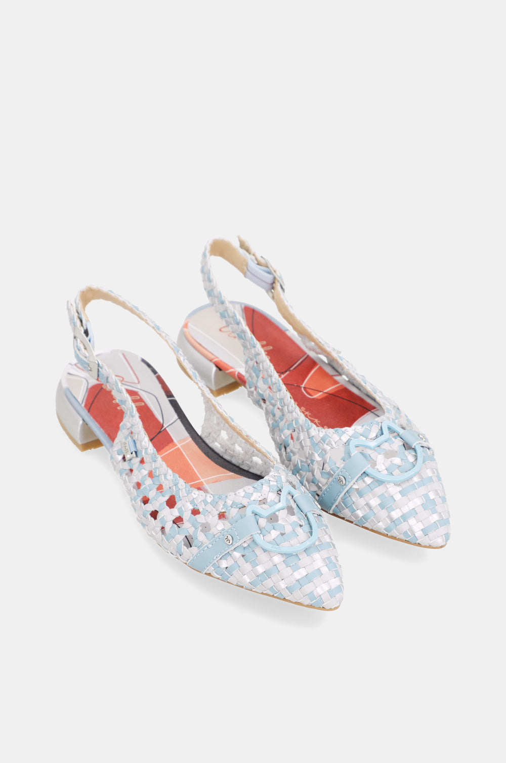 Balerini Slingback – Design Împletit și Accente Artistice