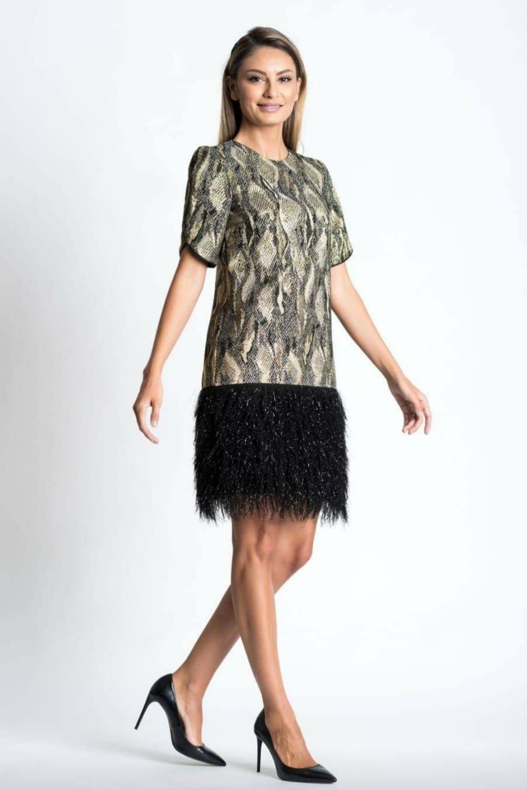Rochie eleganta din brocart